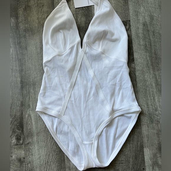 CALVIN KLEIN 205W39NYC White Panelled Bodysuit- NEW - Picture 9 of 15